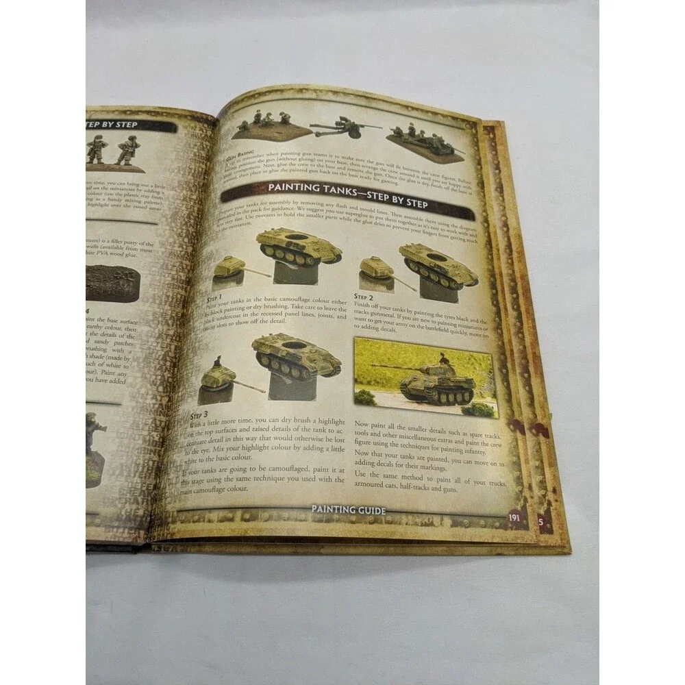 Lot Of (2) Flames Of War World War II Miniatures Game Rulebooks Hardcover Mini